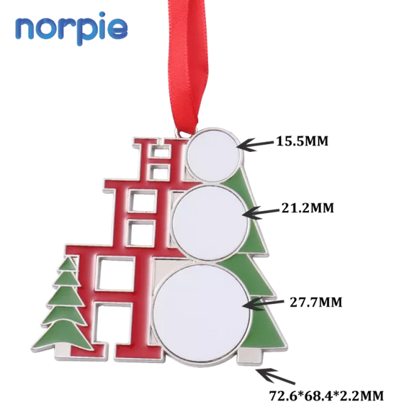 Ornaments- Metal HO HO HO Christmas tree