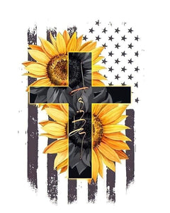 Faith Sun Flower- Flag