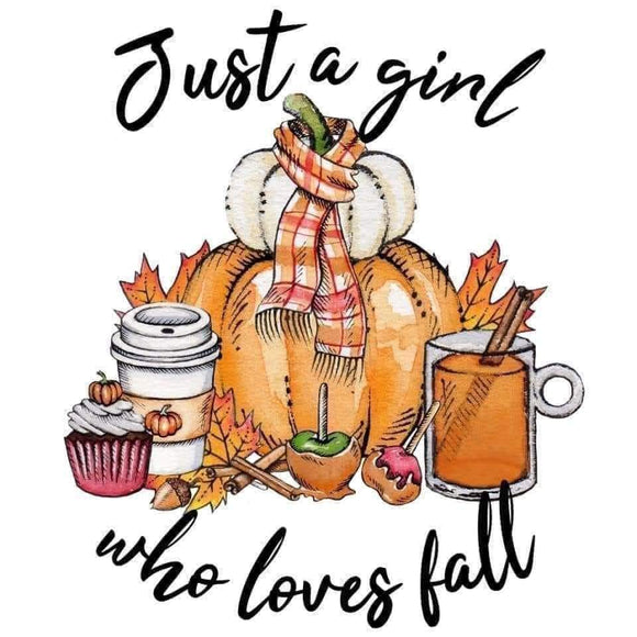 Just a girl who loves fall - print 8.5x11