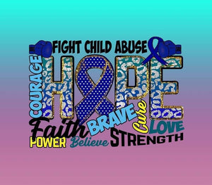 Fight child abuse- print 9.25x8.2