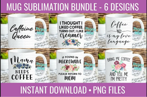 Mug design PNG Sublimation Bundle