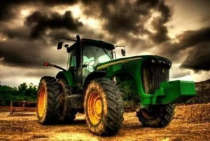 Big green tractor