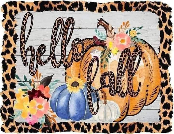 Hello fall - print 9.25x8.2